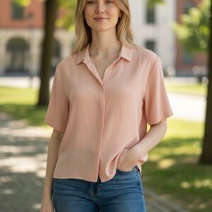 H&M Pink Blouse Size 8